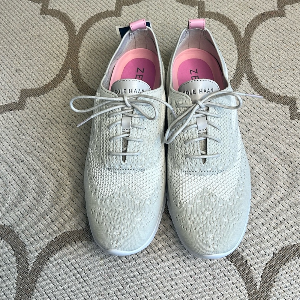 Cole Haan Women's Sneakers in Light Gray and Pink